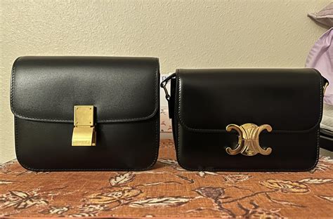 gucci horsebit vs celine triomphe|Celine Teen Triomphe vs Gucci Horsebit 1955 mini .